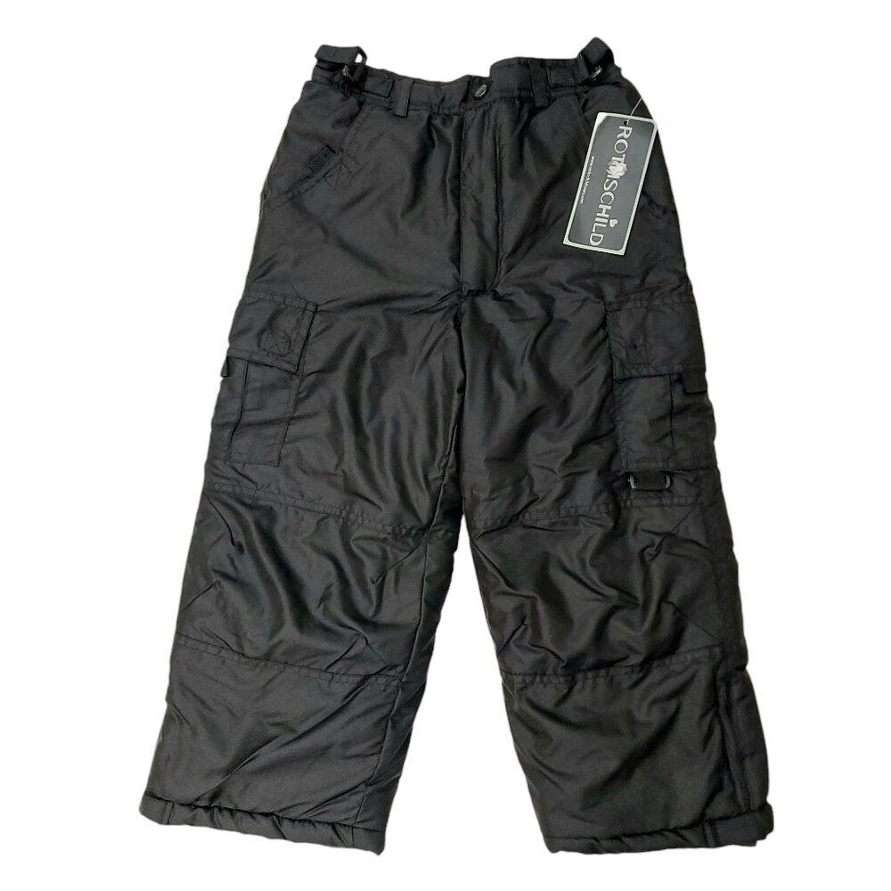 Rothschild Ski Snow Cargo Pants Kids Large Black Insulated Warm Winter Outdoor